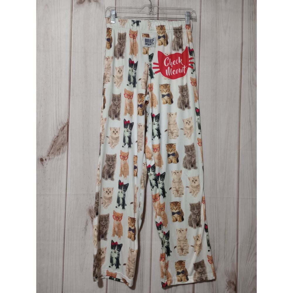 Brief Insanity Pants Ladies Small‎ Cat PJ Pants